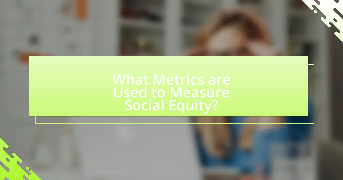 What Metrics are Used to Measure Social Equity?
