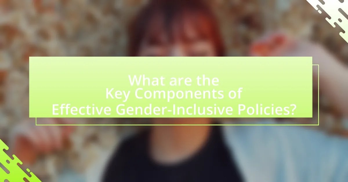 What are the Key Components of Effective Gender-Inclusive Policies?