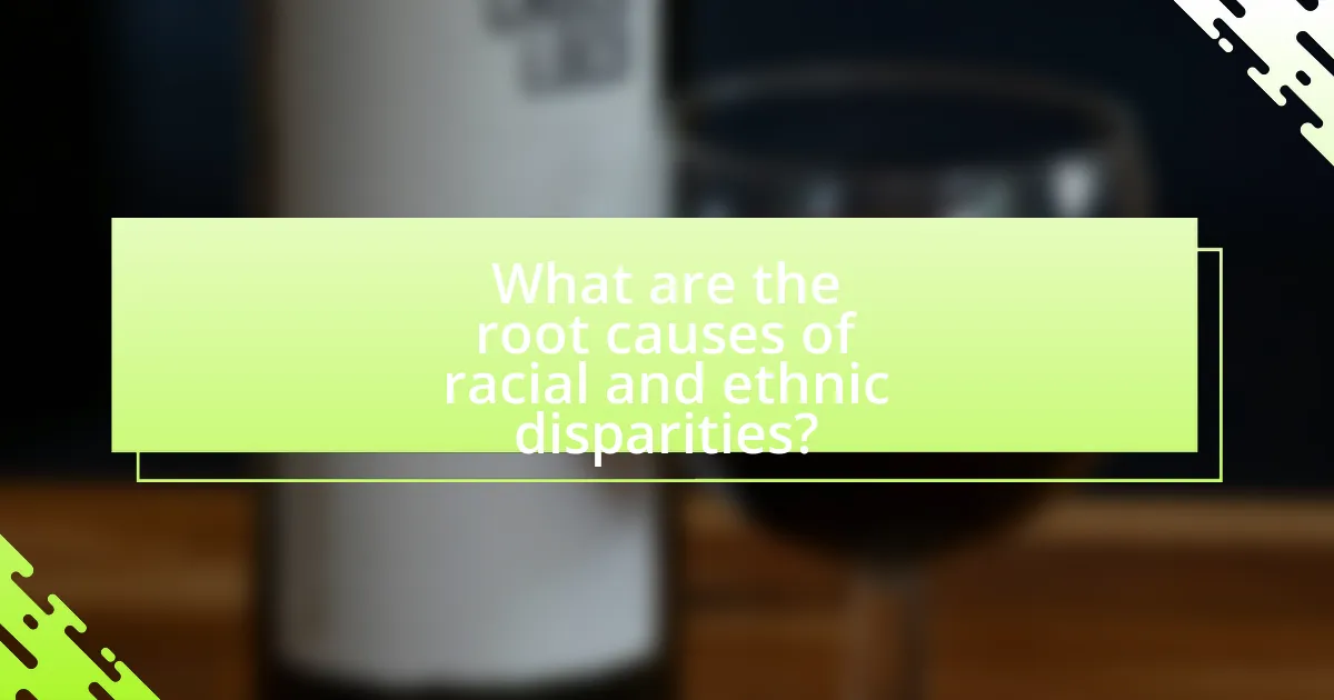 What are the root causes of racial and ethnic disparities?